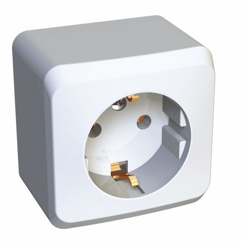 Розетка 1-ая с/з без шторок Systeme Electric Этюд PA16-003B - фото 2