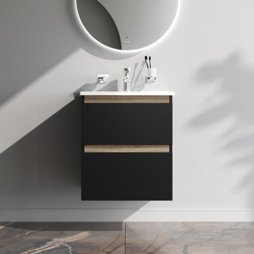 Тумба под раковину Am.Pm X-Joy M85AFHX0552BM 53х45х60 подвесная цвет черный