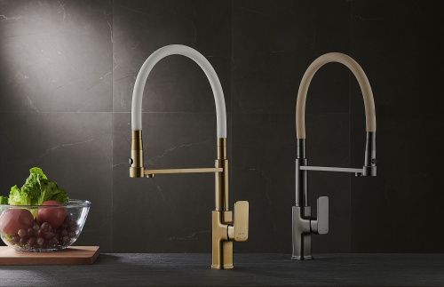 Смеситель для кухни Savol S-L1808Q-12 на столешницу графит - фото 4