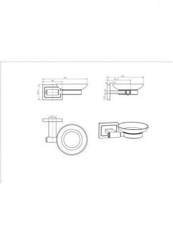 Мыльница CeramaLux Gamma 12304 - фото 2