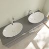 Раковина из сантехнического фарфора Villeroy Boch Loop&Friends 4A470001 60х40 накладная цвет белый без отверстий под смеситель