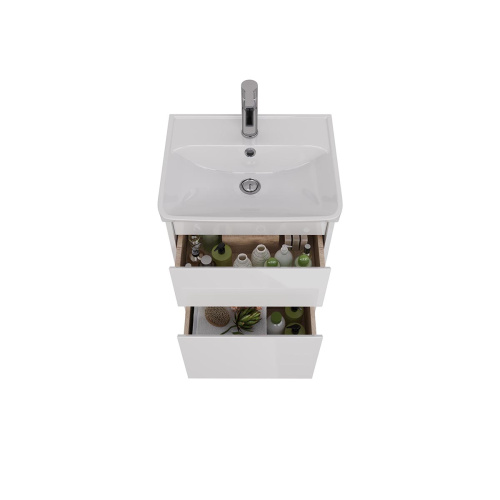 Тумба под раковину LeMark Combi LM03C50T 48х35х65 напольная/подвесная цвет белый - фото 3