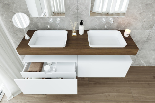 Столешница Velvex UNIT st.UNI.160-628 160х50х11 подвесная цвет дуб карпентер - фото 3