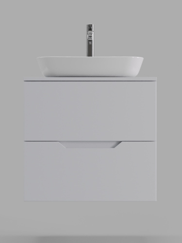 Тумба с раковиной Orange Line Li-60TuwMDF+B07-500W 61х46х68 - фото 3