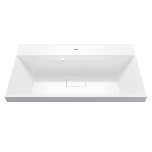 Раковина из литьевого мрамора Uperwood Classic New 291021040 80х45 полувстраиваемая цвет белый - фото 5