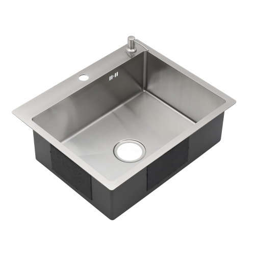 Кухонная мойка Melana ProfLine MLN-R6050H+дозатор 60х50 цвет сатин поверхность матовая - фото 3