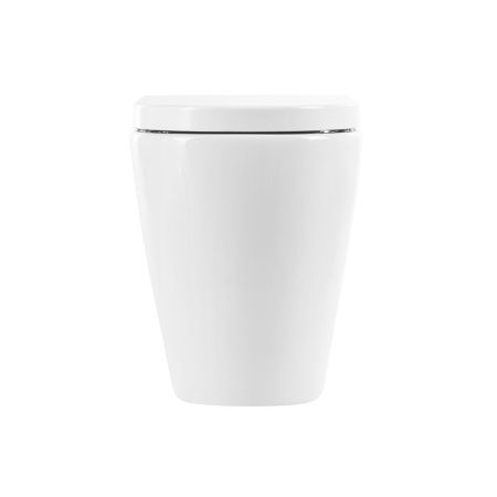 Чаша унитаза приставная BelBagno MARINO BB105CBR цвет белый без сиденья безободковая каскадный смыв