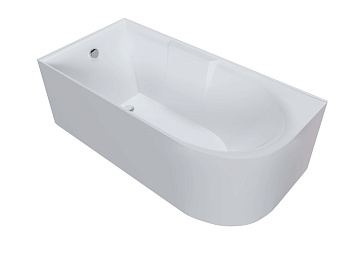 Ванна акриловая Grossman Cristal GR-2201L 150х75 пристенная прямоугольная с ножками