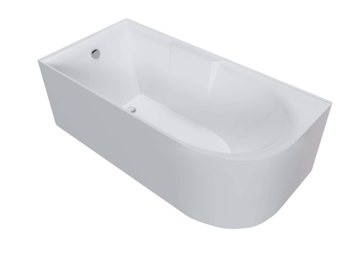 Ванна акриловая Grossman Cristal GR-2201L 150х75 пристенная прямоугольная с ножками