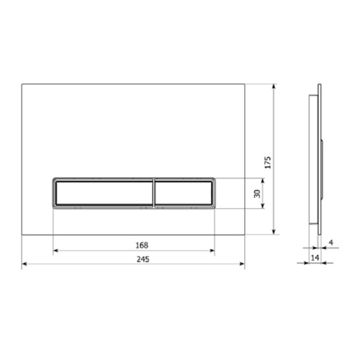 Клавиша смыва механическая Lavinia Boho RelFix 38050702 цвет черный глянцевый/темное дерево - фото 5