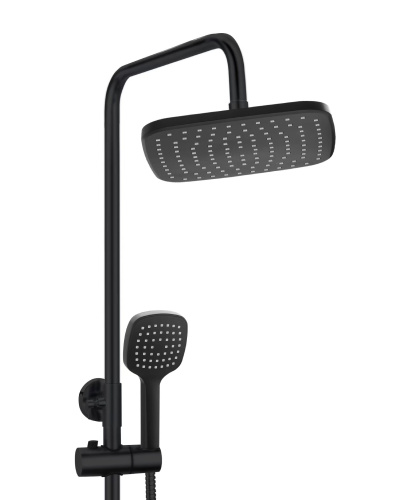 Душевая стойка OneLife P01-912b настенная цвет черный - фото 3