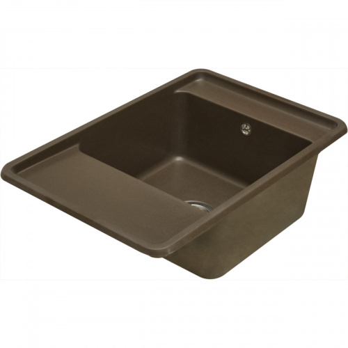 Кухонная мойка Aquaton Беллис 1A725032BS280 78х51 цвет коричневый поверхность матовая - фото 4