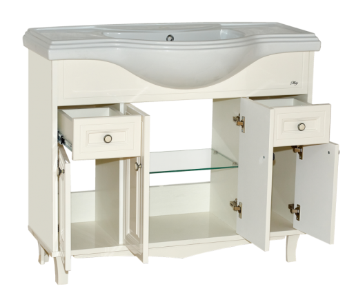 Тумба под раковину Misty Шармель Л-Шрм01105-5812Я 102х34х85 напольная - фото 3