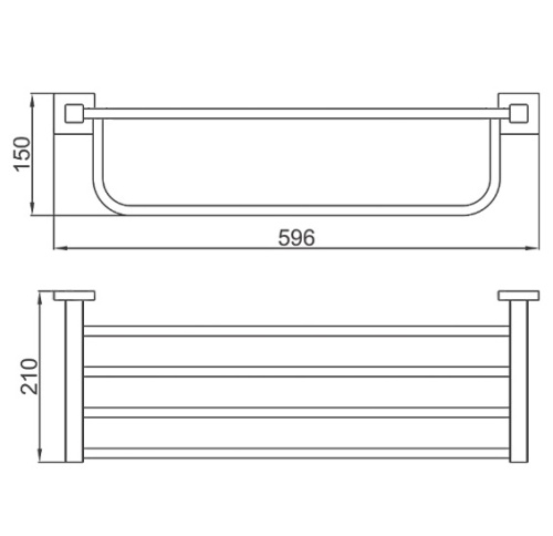 Полка в ванную комнату D-Lin D250222 - фото 2