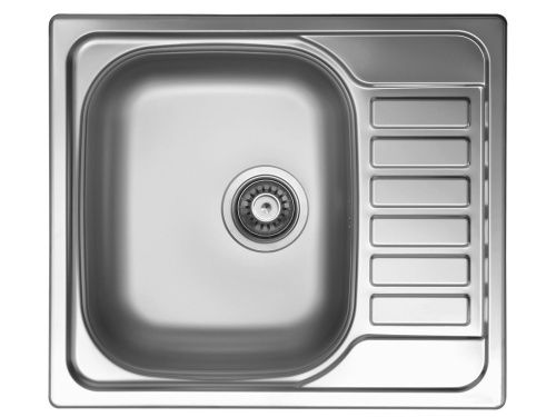Кухонная мойка Ukinox Гранд GRL580.500 -GT8K 2L 50х58 цвет стальной поверхность рифленая - фото 2