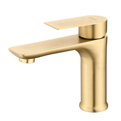 Смеситель ProHanss P35.10.03 на раковину золотой сатин - фото 2