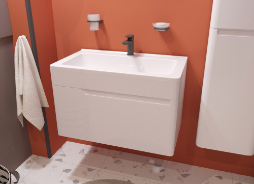 Тумба с раковиной Эстет Kare Luxe ФР-00015245 90х45х48 подвесная - фото 2