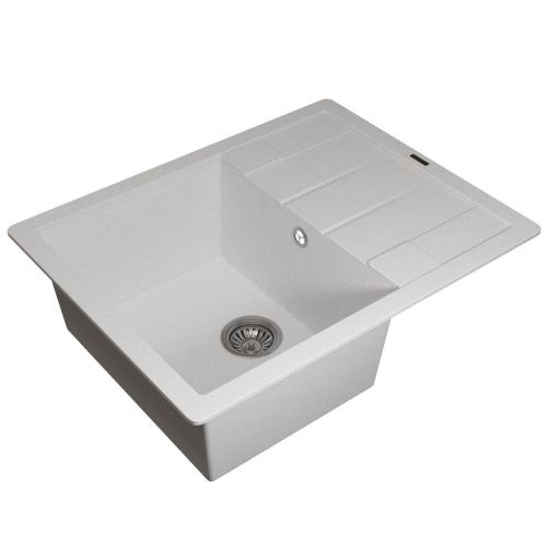 Кухонная мойка Uperwood Quartz Premium UPD-03 3910202108 65х50 цвет белый поверхность матовая - фото 2