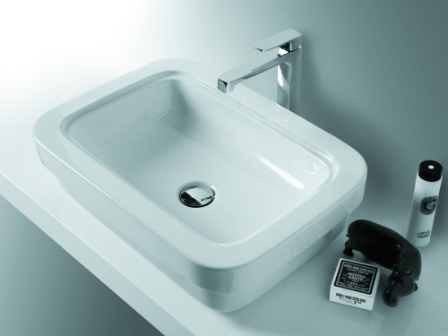 Раковина из санфаянса Simas EVO 15 bia 53х45 подвесная цвет белый - фото 2