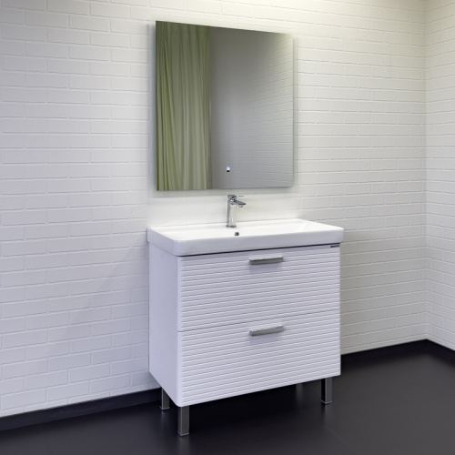 Тумба с раковиной Comforty Танжер 00-00019535CF 91х47х85 напольная цвет белый - фото 3