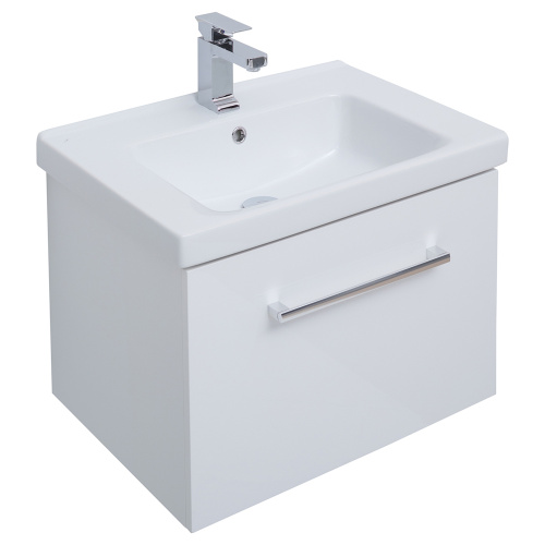 Тумба под раковину Dreja Big Inn 77.0201W 61х43х46 подвесная цвет белый - фото 4