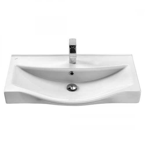 Раковина керамическая Onika Беверли 1WH302422 80х48 накладная цвет белый 1 отверстие под смеситель