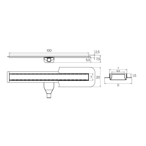 Душевой лоток New Trendy VIMO OL-0037 напольный - фото 4