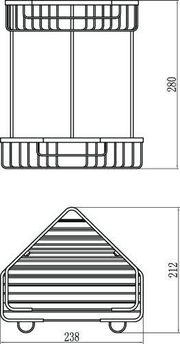 Полка в ванную комнату Savol S-002832-2 - фото 2