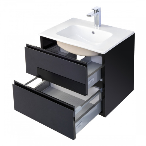 Тумба под раковину Aquaton Римини 1A226601RN950 59х45х50 подвесная цвет белый - фото 3