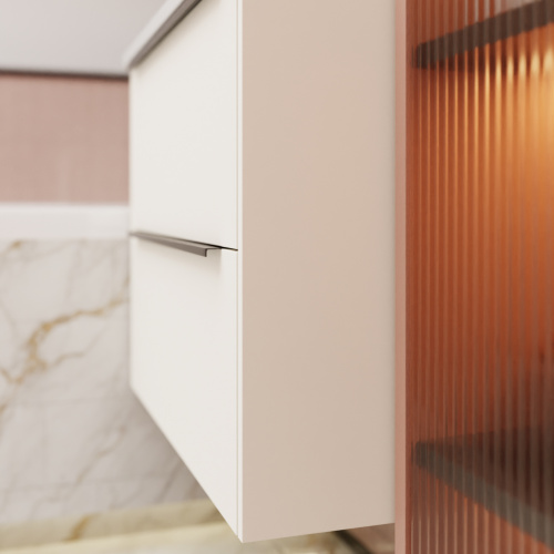 Тумба с раковиной La Fenice TESORO NFNC-01-TES-PB-100-2-3-100 101х63х47 подвесная цвет белый - фото 5