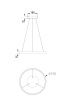 Светильник подвесной Maytoni Rim Modern MOD058PL-L22W4K