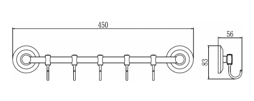 Крючок D-Lin D201853-5 - фото 2