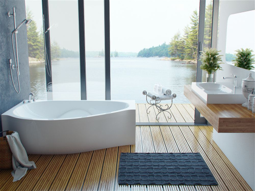 Ванна из литьевго мрамора Эстет Грация ФР-00014529 170х94 пристенная асимметричная - фото 5