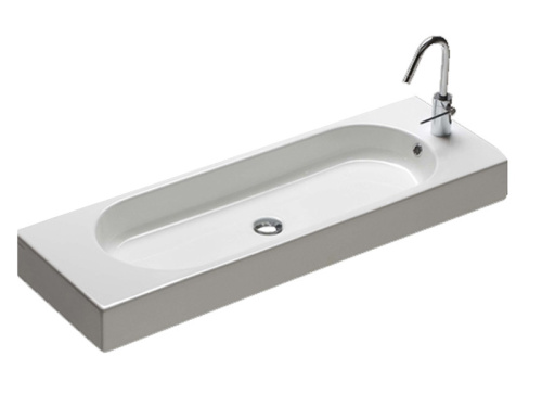 Раковина из санфаянса Hatria AREA Y0W501 110х35 подвесная цвет белый