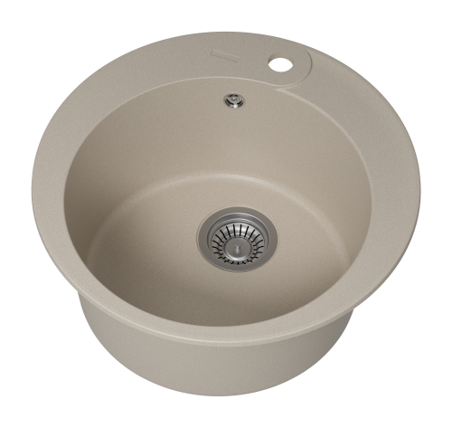 Кухонная мойка Misty Artemida ART-51-02 51х51 цвет бежевый - фото 3