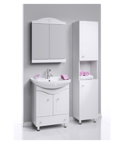 Шкаф-пенал Aqwella Y FR0504 40х30х180 напольный цвет белый - фото 3