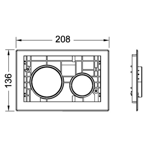 Панель смыва механическая Tece TECEloop 9240618 цвет белый матовый - фото 2