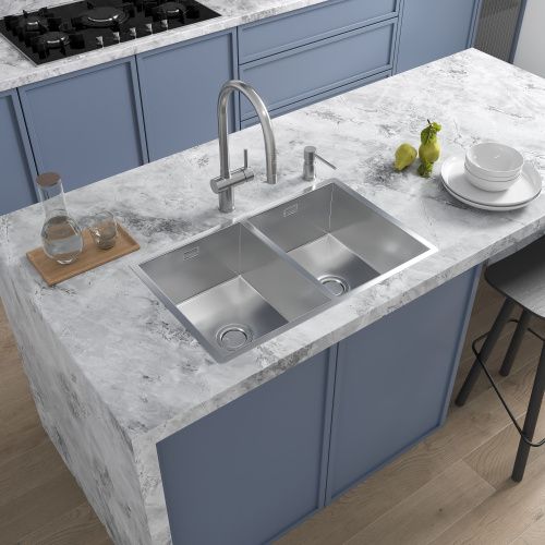 Смеситель для кухни Reflexion Lago RX9904SS на мойку серый - фото 3