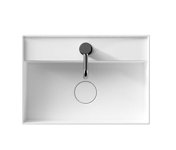 Раковина керамическая Alice Hide 31270101S 50х35 подвесная цвет белый глянцевый