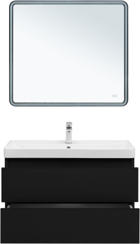 Тумба под раковину Aquanet Вега 2.0 00337956 89х46х50 подвесная цвет черный - фото 5