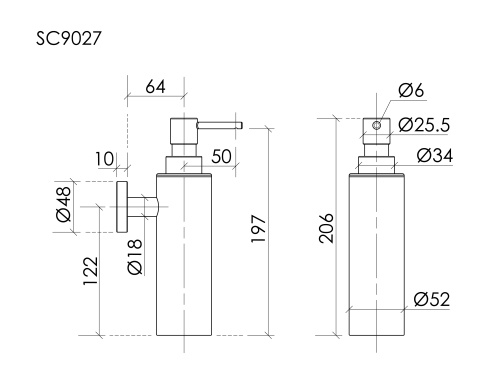 Дозатор Sancos Base SC9027BG - фото 2