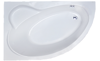 Ванна акриловая Royal Bath ALPINE RB819102L 170х100 пристенная асимметричная без каркаса