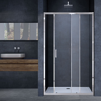 Душевая дверь Vincea Alpha VDS-3AL130CL 130х190 стекло прозрачное профиль хром глянцевый