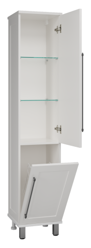 Шкаф-пенал Misty Марта П-Мрт05035-011П 36х35х165 напольный/подвесной цвет белый - фото 4