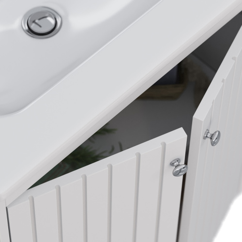 Тумба под раковину LeMark Romance LM07R80T 73х45х71 напольная/подвесная цвет белый - фото 4