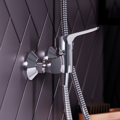 Смеситель для ванны и душа Damixa Jupiter 772000001 настенный хром - фото 3