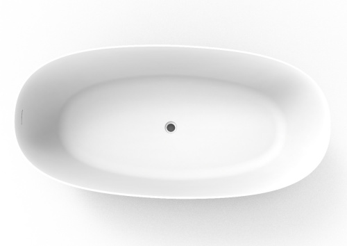 Ванна из искусственного камня Timo SATU SATU1450 145х78 отдельностоящая овальная - фото 2