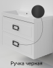 Тумба с раковиной La Fenice Cubo TWIN NFNC-01-CUB-B-100-2-3-100 100х50 подвесная цвет белый