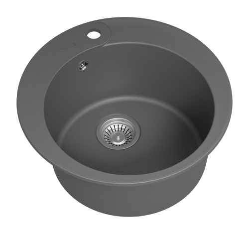 Кухонная мойка Misty Artemida ART-51-04 51х51 цвет серый - фото 4