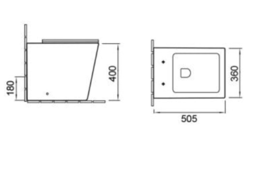 Унитаз напольный с бачком SantiLine SL-5021 цвет белый с сиденьем микролифт безободковый смыв воронка-водоворот - фото 2